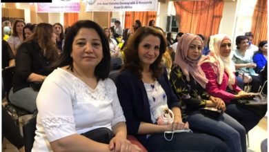 صورة نضال المرأة: عدالة..سلام..حرية”