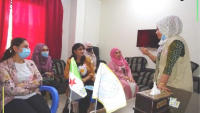 صورة مكتب المرأة  في الحزب بالتعاون مع مكتب وقف المرأة الحرة ينظم محاضرة توعوية بأهمية الكشف المبكر عن سرطان الثدي.