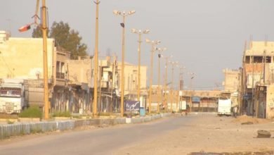 صورة مقتل مدني خلال مطاردة لمخابرات النظام شرقي الرقة