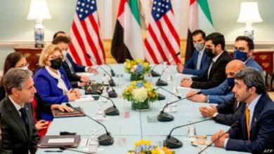 صورة بلينكن و نظيره الإماراتي يبحثان تطورات ملفات لبنان وسوريا والسودان