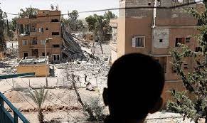 صورة قصف روسي لمواقع فلول داعش في الرقة بسوريا