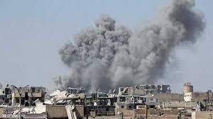 صورة ضرب مواقع لميليشيات إيران في دير الزور بمسيرات مجهولة.