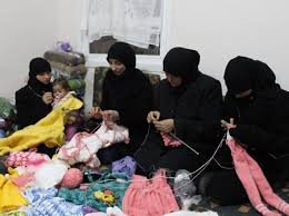صورة النساء السوريات يدخلن سوق العمل بأساليب جديدة