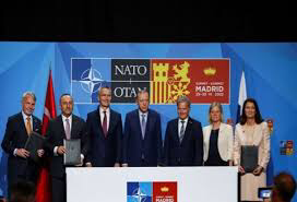 صورة تركيا توافق على دعم عضوية فنلندا والسويد بالناتو.