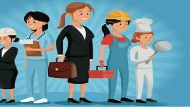 صورة أدوار المرأة المختلفة في المجتمع.