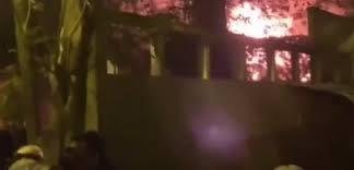 صورة بعد اقتحام قصر الرئيس.. إحراق مقر رئيس الوزراء بسيريلانكا