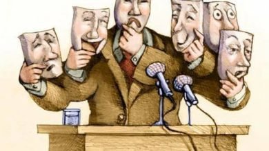 صورة “الحق ” في الكذب السياسي.