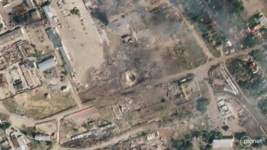 صورة كييف: القوات الروسية دمرت البنية التحتية في خيرسون.