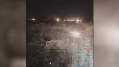 صورة بعد ضربة مطار حلب.. أميركا قلقة على المساعدات الإنسانية