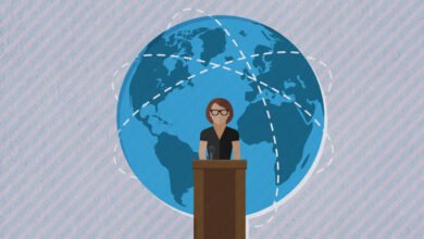 صورة سيدات شابات ترسمن السياسة ألمانيا نموذجا.